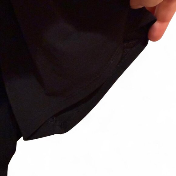 Vintage Y2K Dress Barn Black Elegant Knee Length Cocktail Dress w/silver brooch - Picture 4 of 4